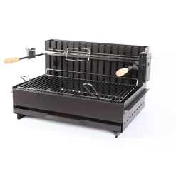 Barbecue Vulcain Tourne-Broche 61 x 33 cm Acier - LE MARQUIER
