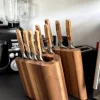 Bloc Aimanté 10 couteaux en bois