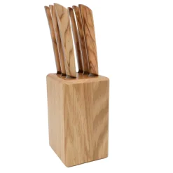 Bloc de Table 6 couteaux Epure Olivier - Au Sabot