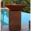 Brasero Auvergnat Carré 63 x 63 x 78 cm CORTEN - GRILL CHIC