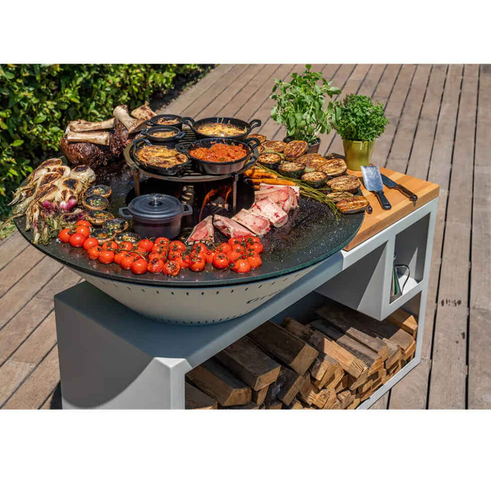 Brasero Traditionnel 80 x 90 cm ALU avec Grille OFFERTE - GRILL CHIC
