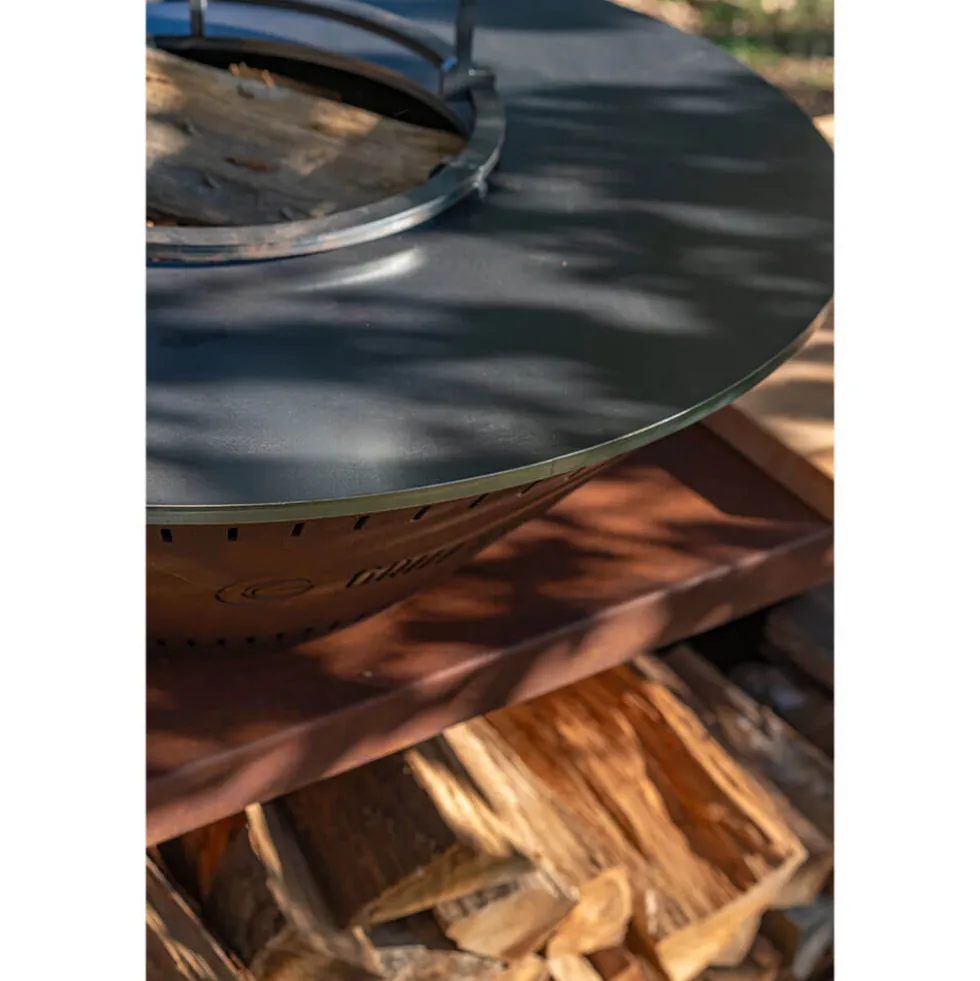 Brasero Traditionnel 80 x 90 cm CORTEN Simple Cuve - GRILL CHIC