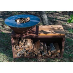 Brasero Traditionnel 100 x 90 cm CORTEN Simple Cuve - GRILL CHIC