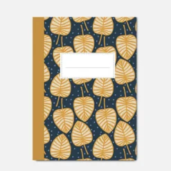 Carnet Motif Feuilles - PASCALE EDITIONS