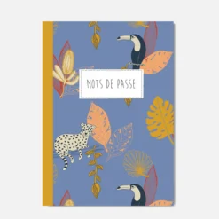 Carnet "Mots de passe" bleu - PASCALE EDITIONS