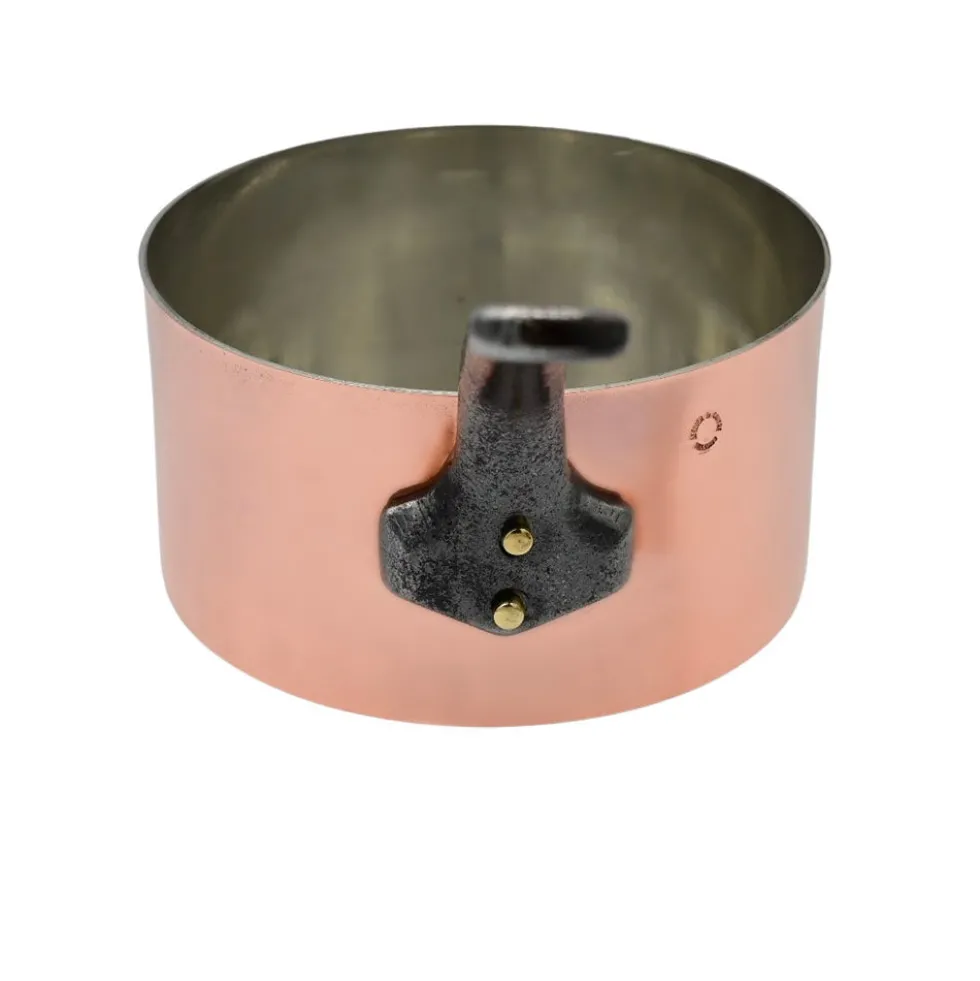 Casserole Cuivre Etamée 12 cm - ATELIER DU CUIVRE