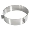 Cercle réglable inox - de 160 à 280 mm diamètre - hauteur 60 mm - GOBEL