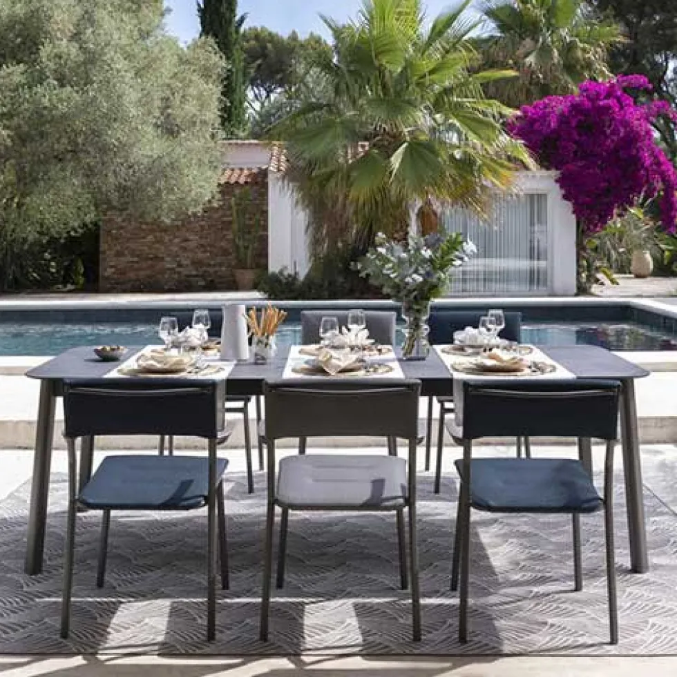 Chaise de jardin Oron toile BeComfort - LAFUMA