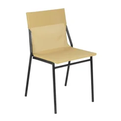 Chaise extérieure professionnelle structure noire Horizon - Toile Batyline Duo - LAFUMA