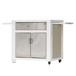 Chariot inox et acier époxy pour plancha gaz ou électrique - PLANCHA TONIO