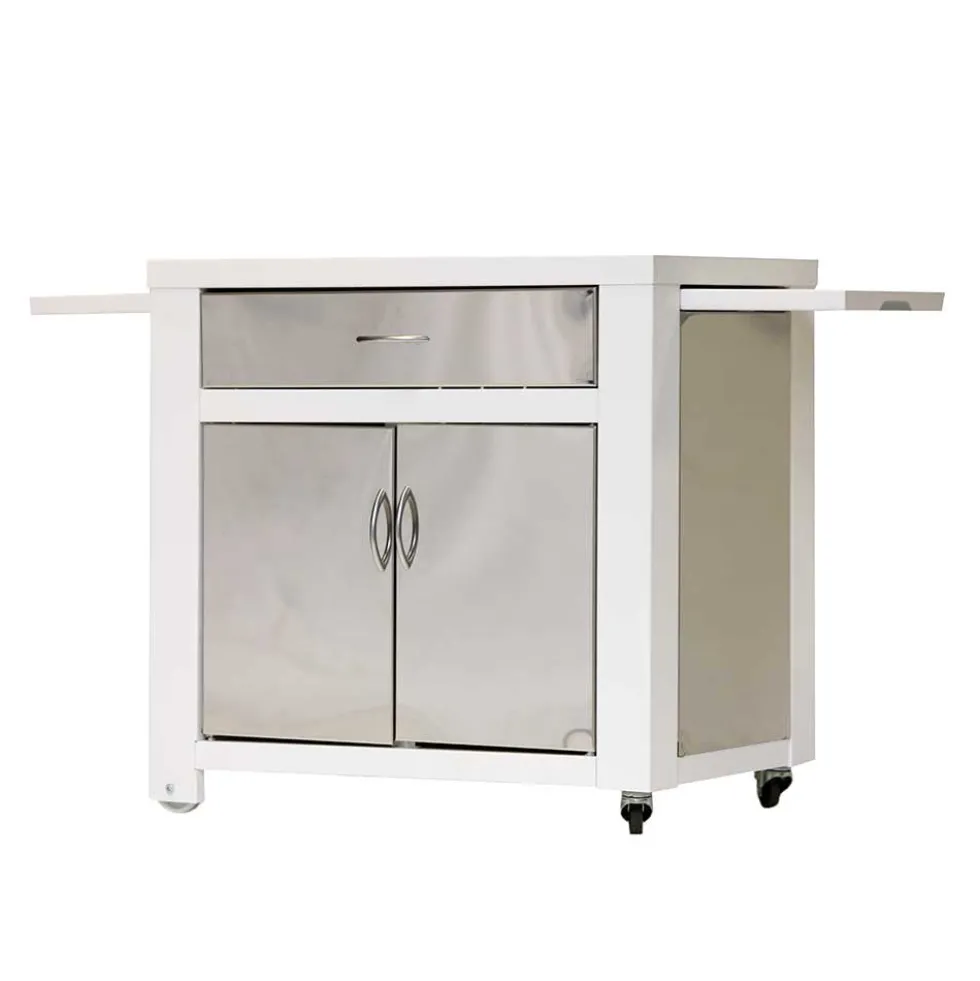 Chariot inox et acier époxy pour plancha gaz ou électrique - PLANCHA TONIO