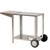 Chariot inox pour plancha 2 feux - PLANCHA TONIO