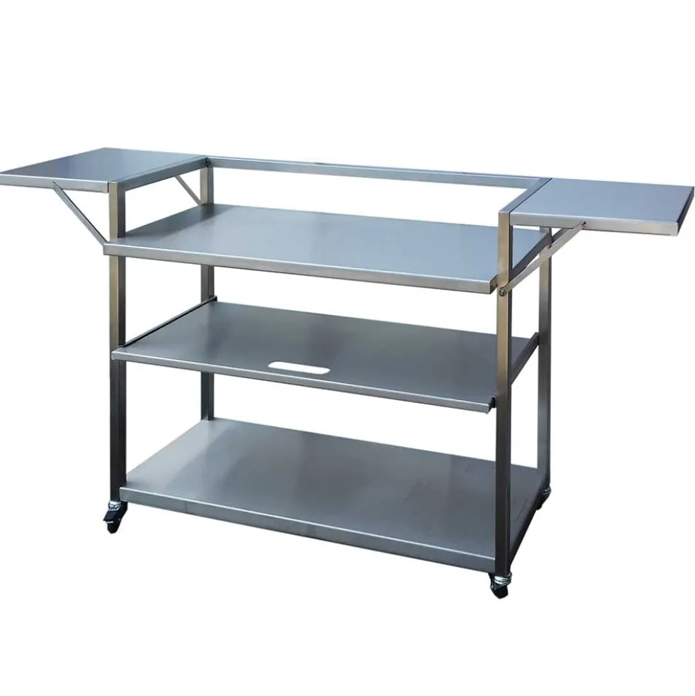 Chariot inox pour plancha 4 feux - PLANCHA TONIO