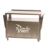 Chariot inox pour plancha gaz ou électrique - PLANCHA TONIO