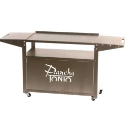 Chariot inox pour plancha gaz ou électrique - PLANCHA TONIO