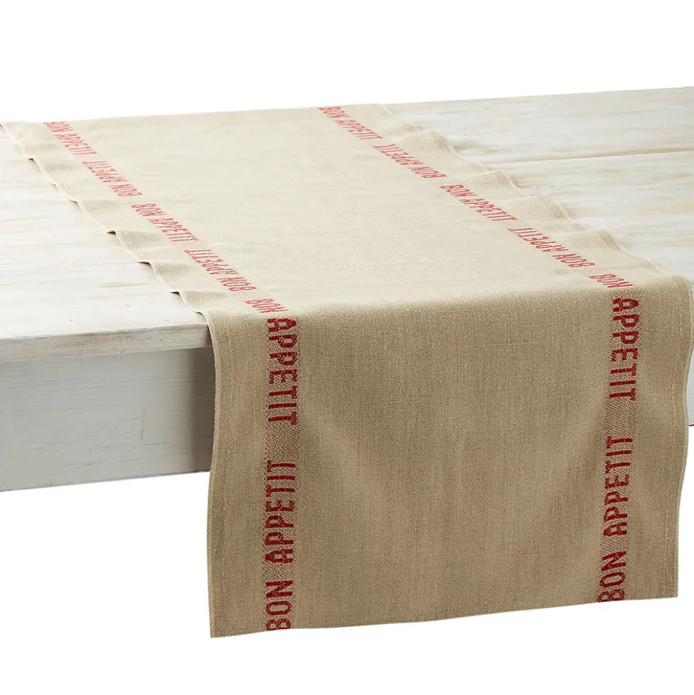 Chemin de table Bon Appetit Lin 45 x 140 cm - Charvet Editions