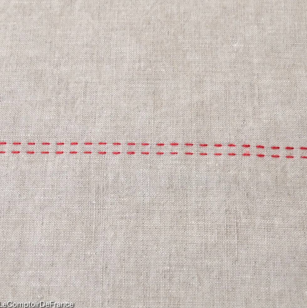 Chemin de table Rythmo 45 x 150 cm en Lin - Charvet Editions