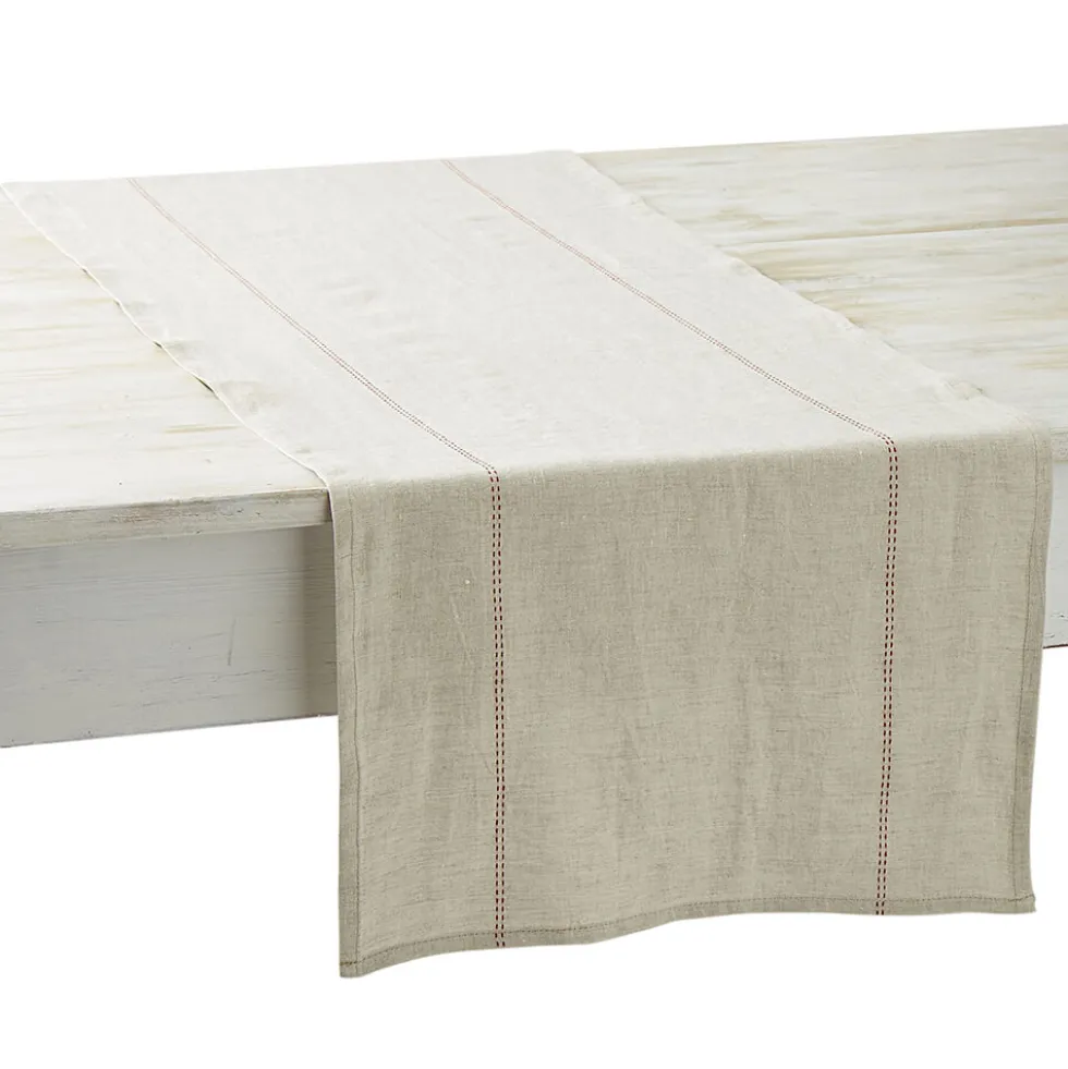 Chemin de table Rythmo 45 x 150 cm en Lin - Charvet Editions