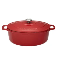 Cocotte Mijoteuse fonte ovale rouge Le Chasseur Invicta