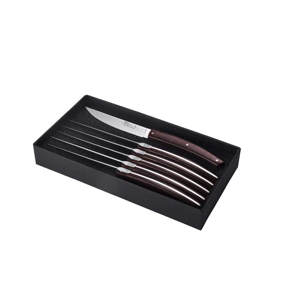 Coffret 6 Couteaux Le Thiers Pirou Brasserie Moka - GOYON-CHAZEAU