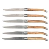 Coffret de 6 couteaux Laguiole Prestige manches en Olivier - Au Sabot