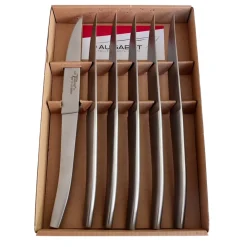 Coffret de 6 couteaux Le Thiers Acier Mat - Au Sabot