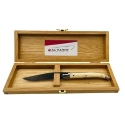 Coffret Laguiole Prestige Lame Damas Manche Phacochère - Au Sabot