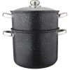 Couscoussier inox avec couvercle en verre 11 L - BAUMALU