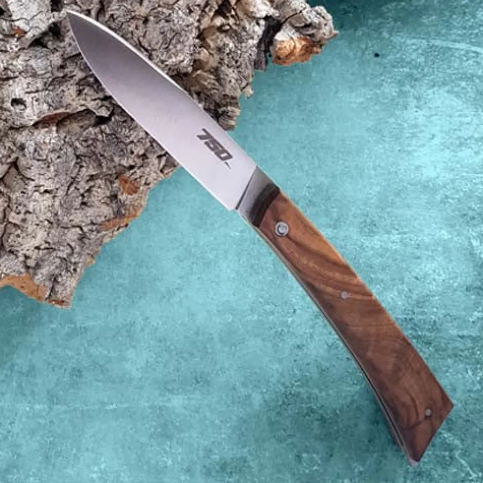 Couteau de poche "LE 750" Plein Manche Olivier - GOYON-CHAZEAU
