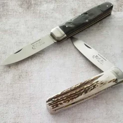 Couteau pliant Hallali Corne de bélier 1 pièce - DOURIS CHASTEL