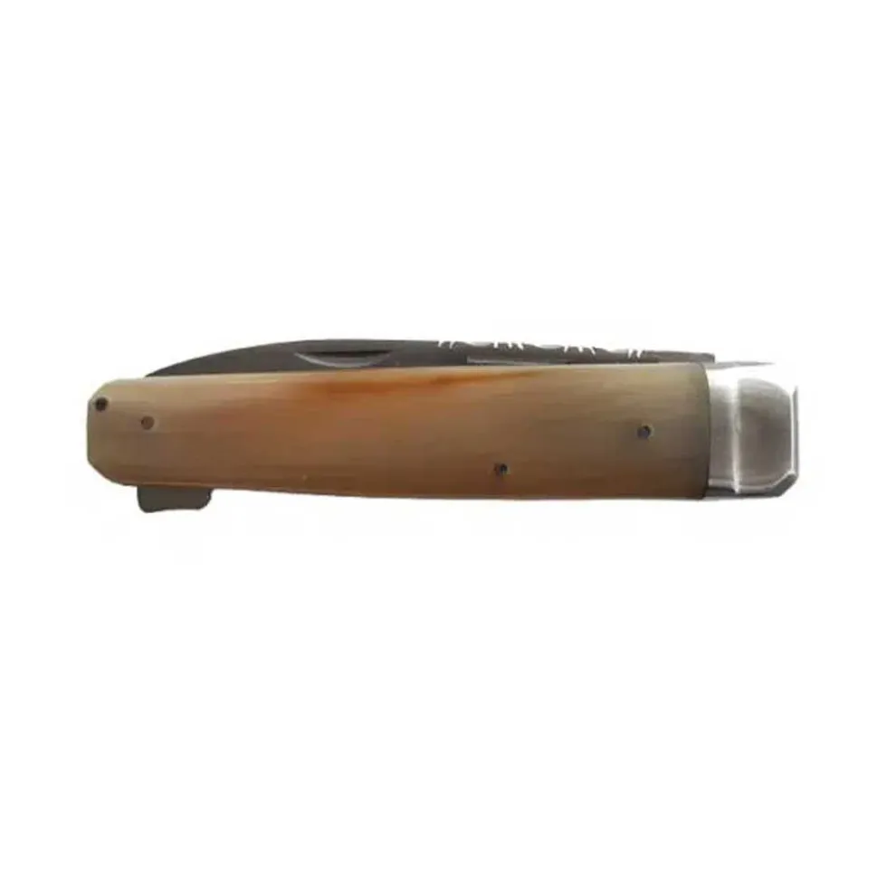 Couteau pliant Hallali Pointe de corne blonde 1 pièce - DOURIS CHASTEL