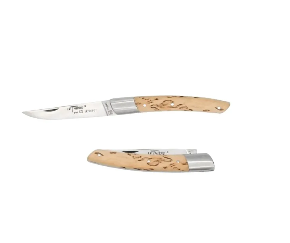 Couteau pliant Le Thiers avec Manche en Bouleau - Au Sabot