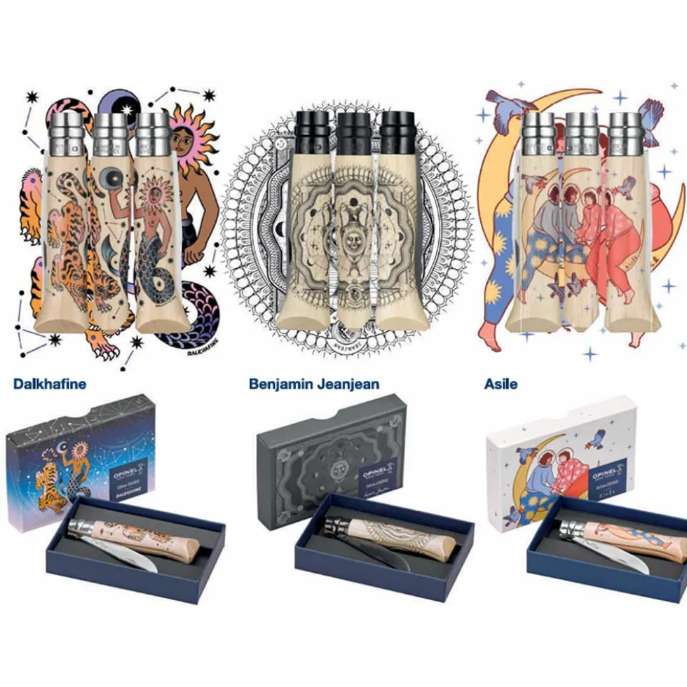 Couteau pliant n°8 Edition Cosmos Benjamin Jeanjean - OPINEL