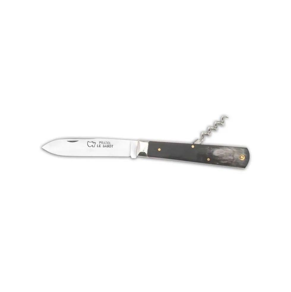 Couteau pliant Pradel Tire Bouchon Manche Corne - Au Sabot
