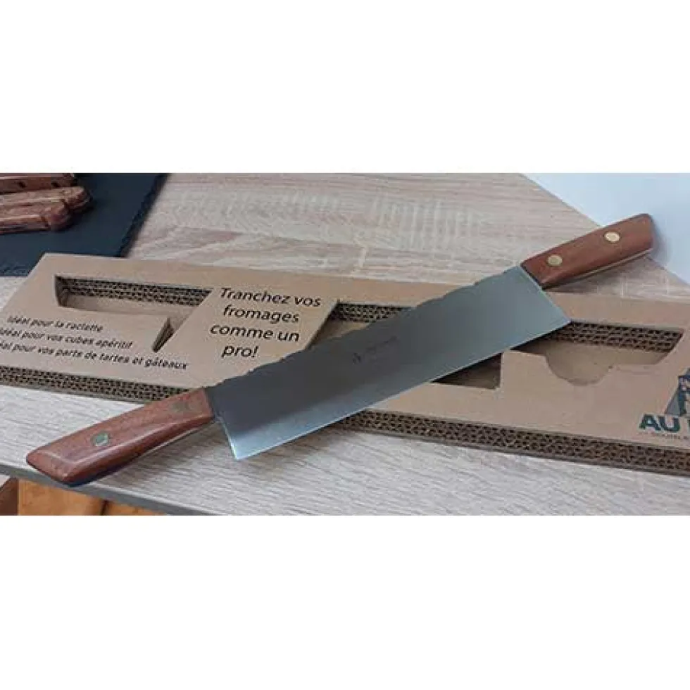 Couteau pour fromage à raclette avec guillochage - Au Nain