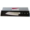 Couteau Santoku Alvéolé Forgé Noir - Au Sabot