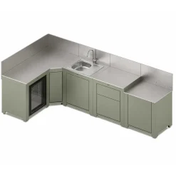 Cuisine COMFORT 5 Modules Vert Sauge - ENO