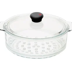 Cuit-vapeur verre Cookway avec couvercle OFFERT - CRISTEL