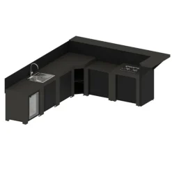 Ensemble Cuisine Extérieure Deluxe 6 Modules Gris Cargo - ENO