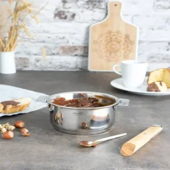 Ensemble de 3 Casseroles inox Casteline avec 1 poignée Zenith INCLUSE - CRISTEL