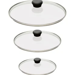 Ensemble de 3 Couvercles en verre bombé Cookway - CRISTEL