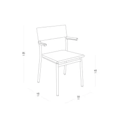 Ensemble table extensible et 8 fauteuils de jardin - LAFUMA