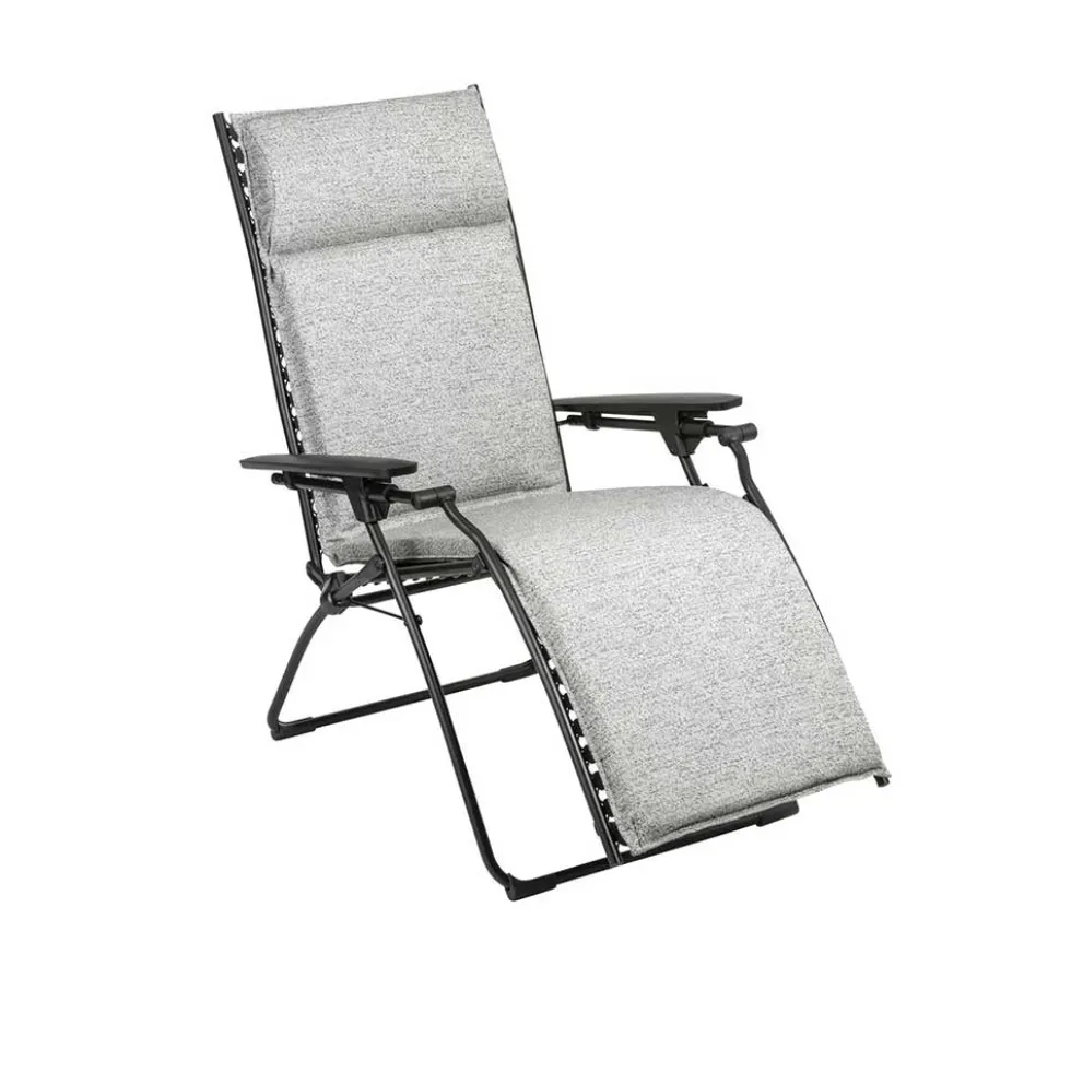 Fauteuil de relaxation multi position pliant BAYANNE toile Sunbrella - LAFUMA