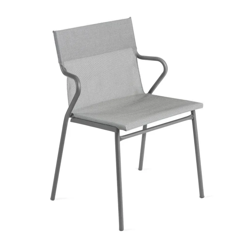 Fauteuil extérieur structure titane Horizon - toile Batyline - LAFUMA