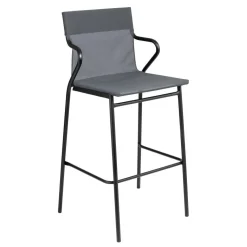 Fauteuil haut extérieur structure noire Horizon - LAFUMA