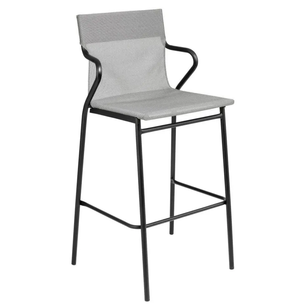Fauteuil haut extérieur structure noire Horizon - LAFUMA