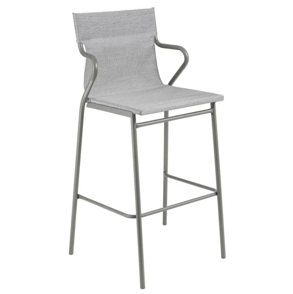 Fauteuil haut extérieur structure titane - toile Batyline Duo - LAFUMA