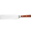 Grande spatule bord ovale inox manche en bois - Au Nain