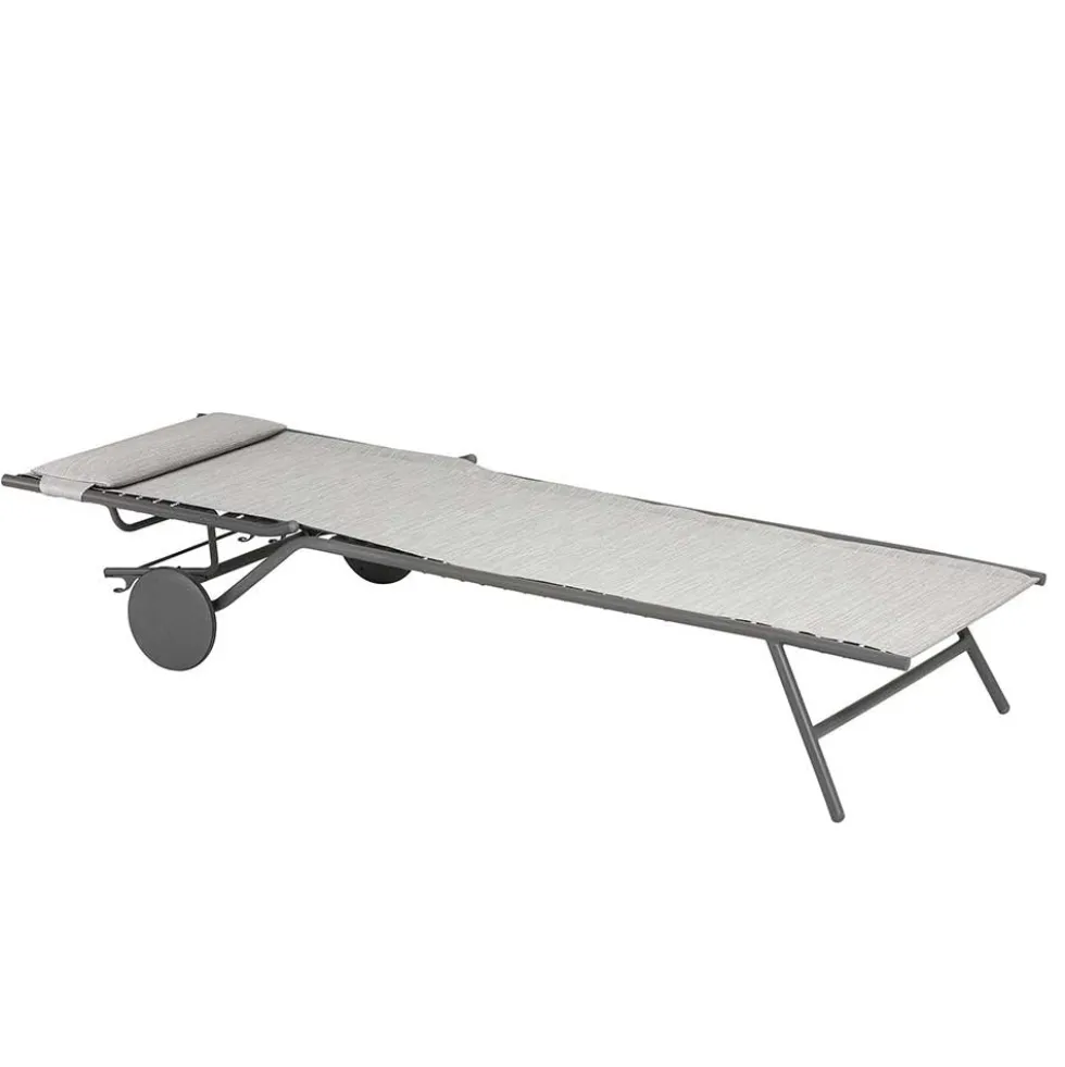 Lit bain de soleil Miami II toile Batyline DUO - LAFUMA