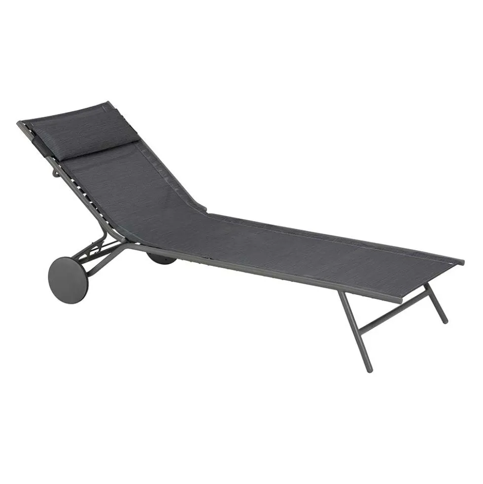 Lit bain de soleil Miami II toile Batyline DUO - LAFUMA